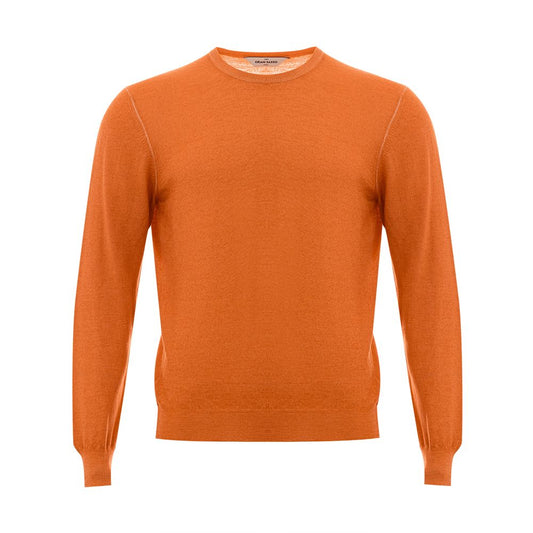 Gran Sasso orangefarbenes Woll-Sweatshirt