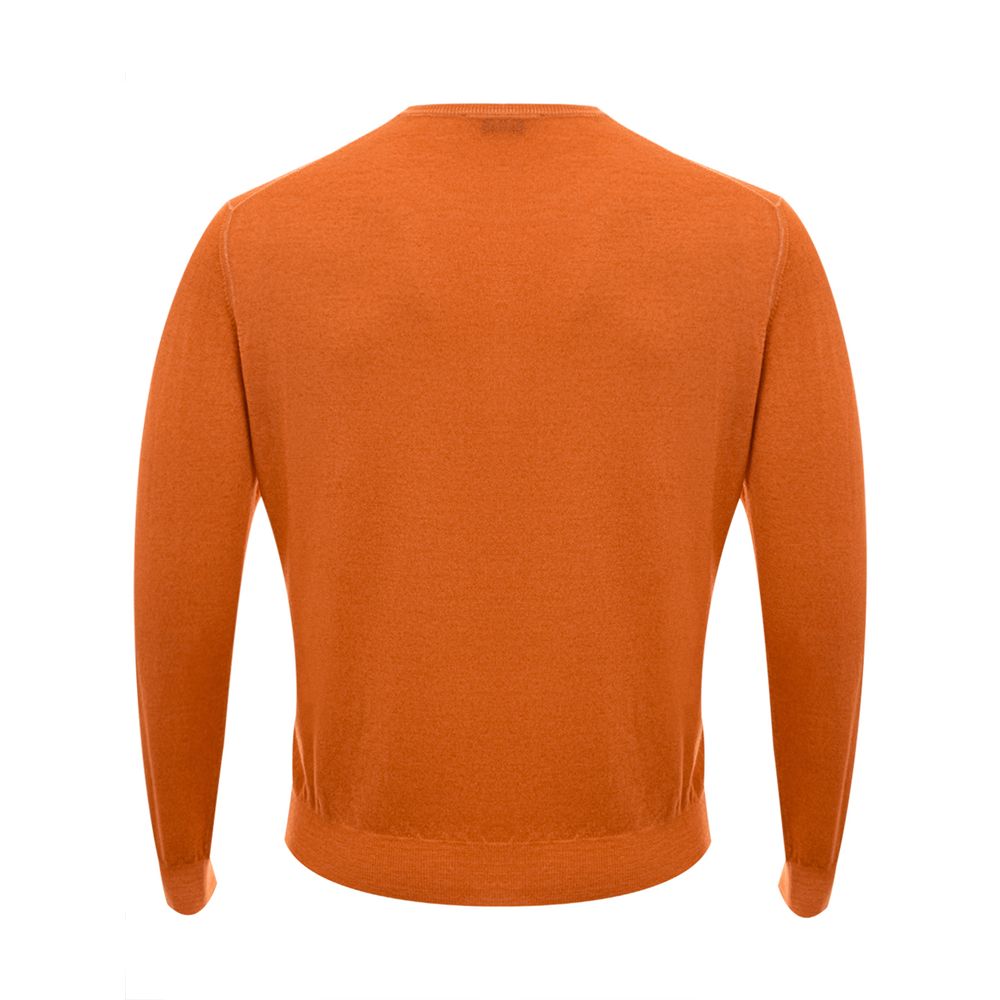 Gran Sasso orangefarbenes Woll-Sweatshirt
