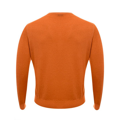 Gran Sasso orangefarbenes Woll-Sweatshirt