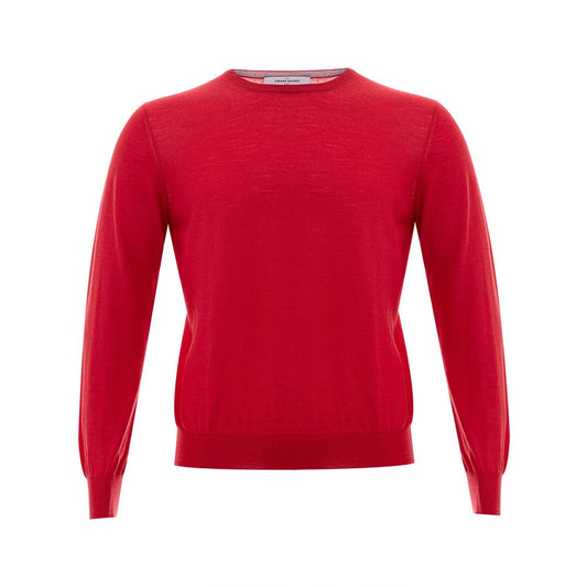 Gran Sasso Eleganter roter Wollpullover für Herren