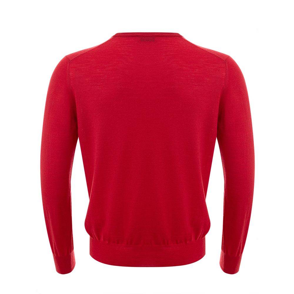 Gran Sasso Eleganter roter Wollpullover für Herren
