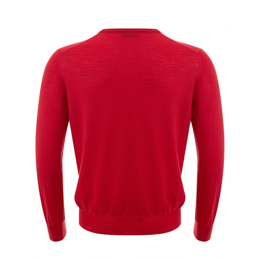 Gran Sasso Eleganter roter Wollpullover für Herren