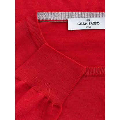 Gran Sasso Eleganter roter Wollpullover für Herren