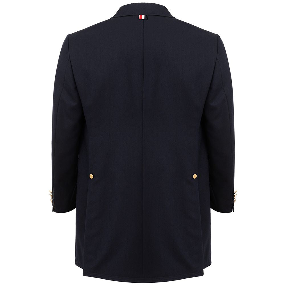 Thom Browne – Elegante Wolljacke in charakteristischem Blau