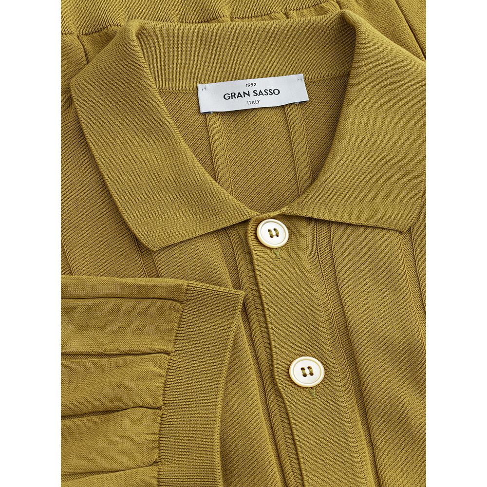 Gran Sasso Elegantes grünes Baumwoll-T-Shirt für Herren