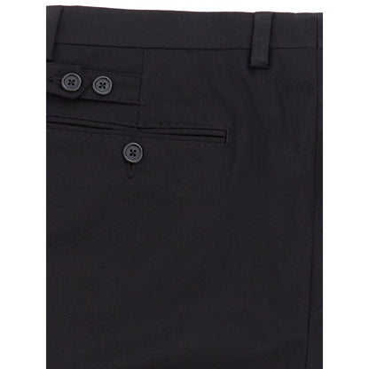 Dolce &amp; Gabbana Elegante schwarze Baumwollhose für Herren