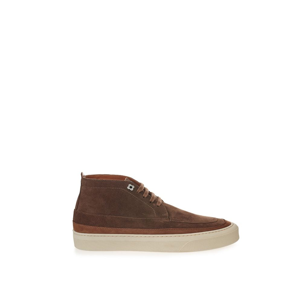 Lardini Elegante Wildleder-Sneaker in sattem Braun