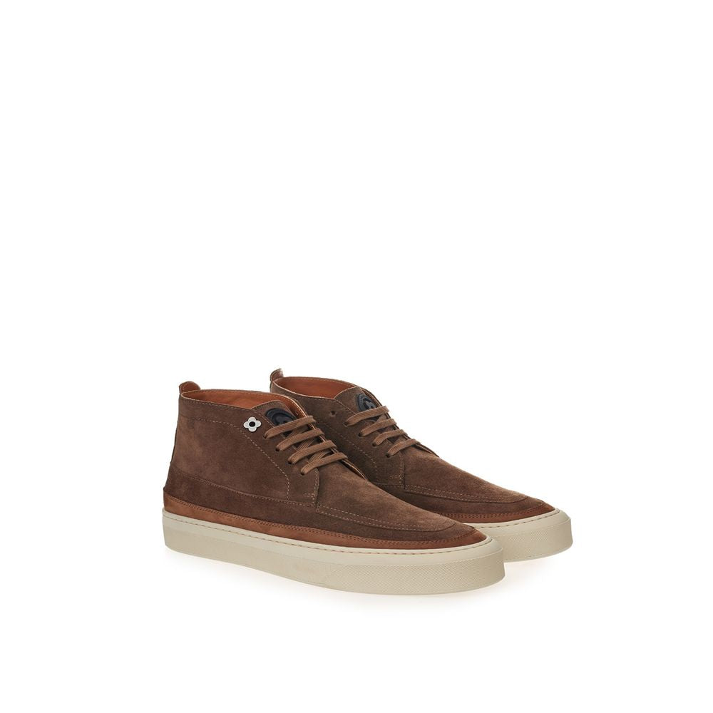 Lardini Elegante Wildleder-Sneaker in sattem Braun