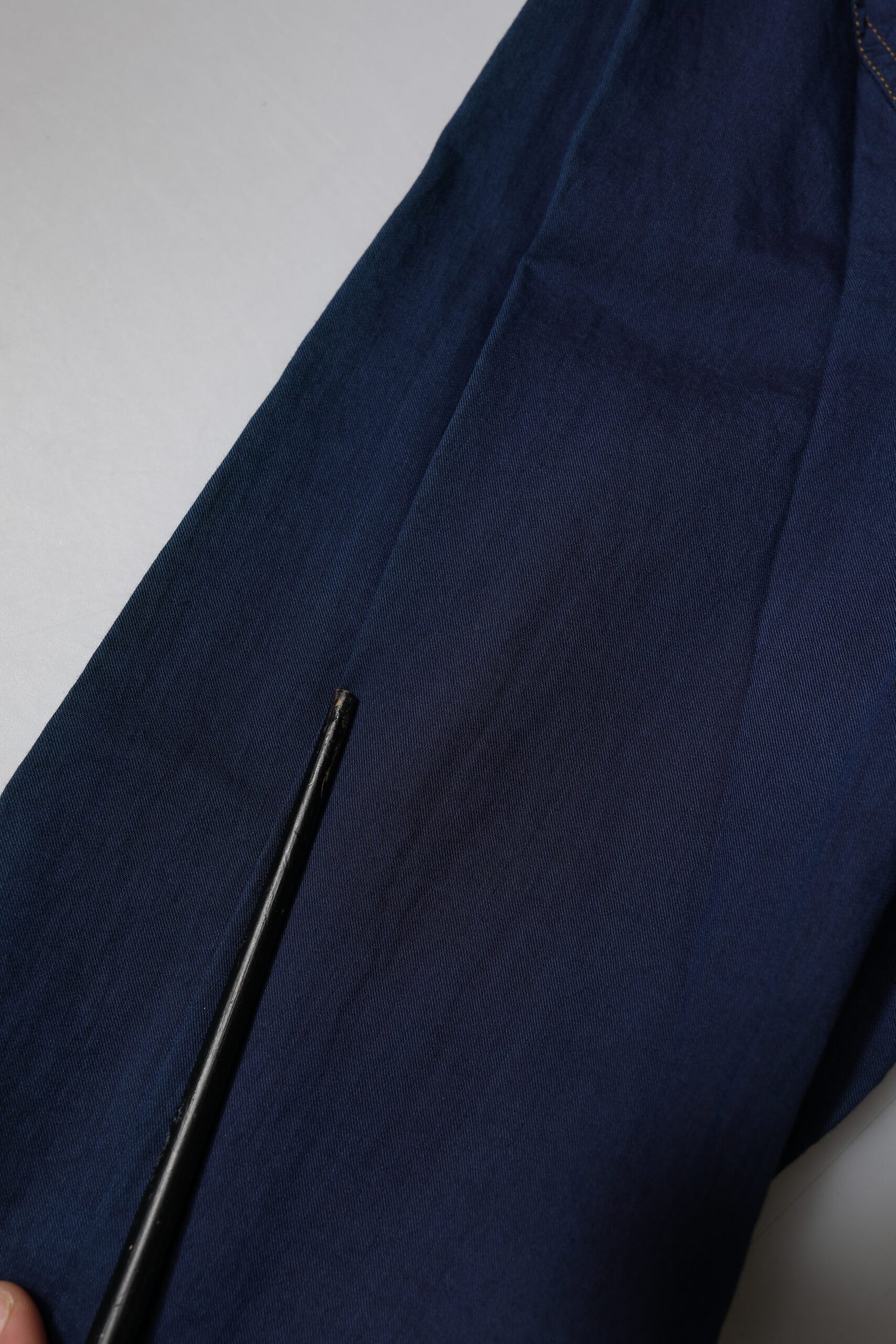 Dolce &amp; Gabbana Dunkelblaues, formelles Hemd aus Baumwolle in GOLD