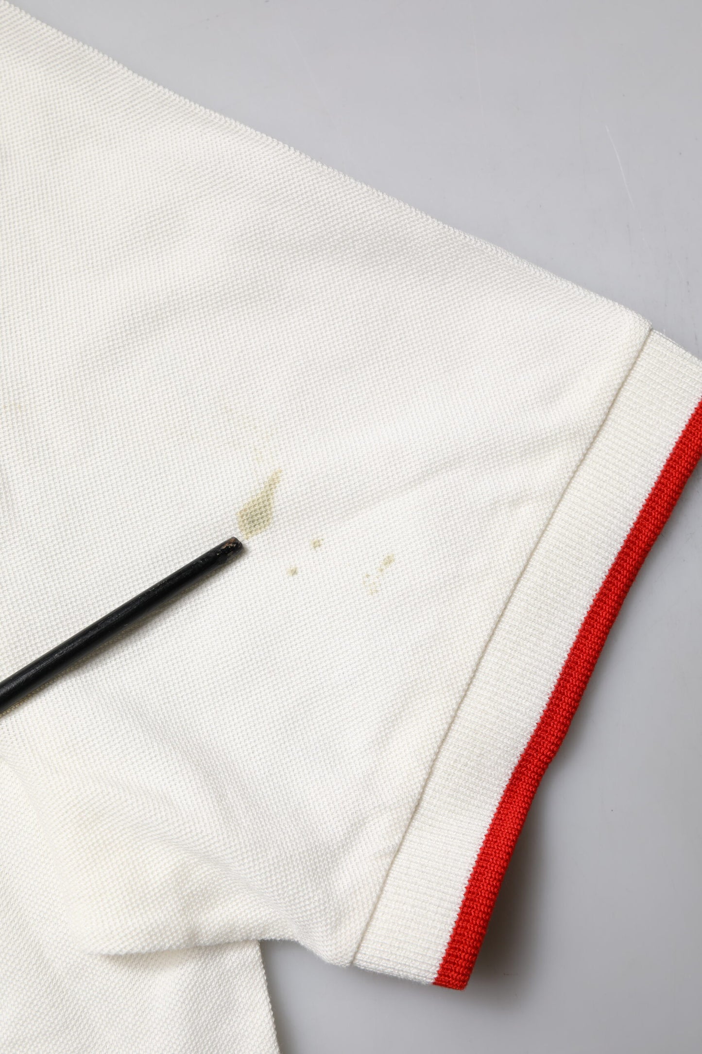 Dolce &amp; Gabbana – Weißes Poloshirt aus Baumwolle mit Logokragen für Herren