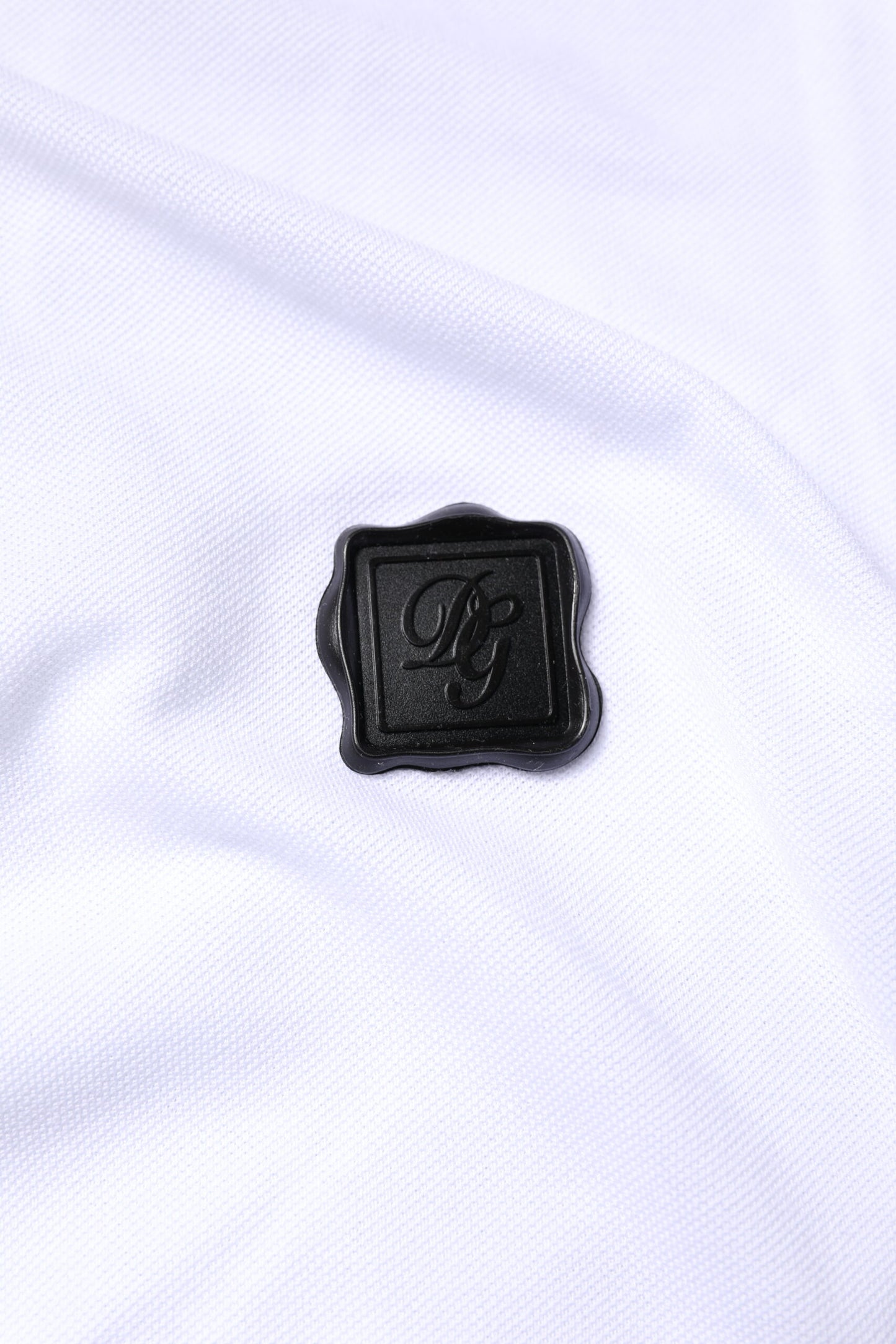 Dolce &amp; Gabbana – Weißes Poloshirt aus Baumwolle mit Logo und Kragen