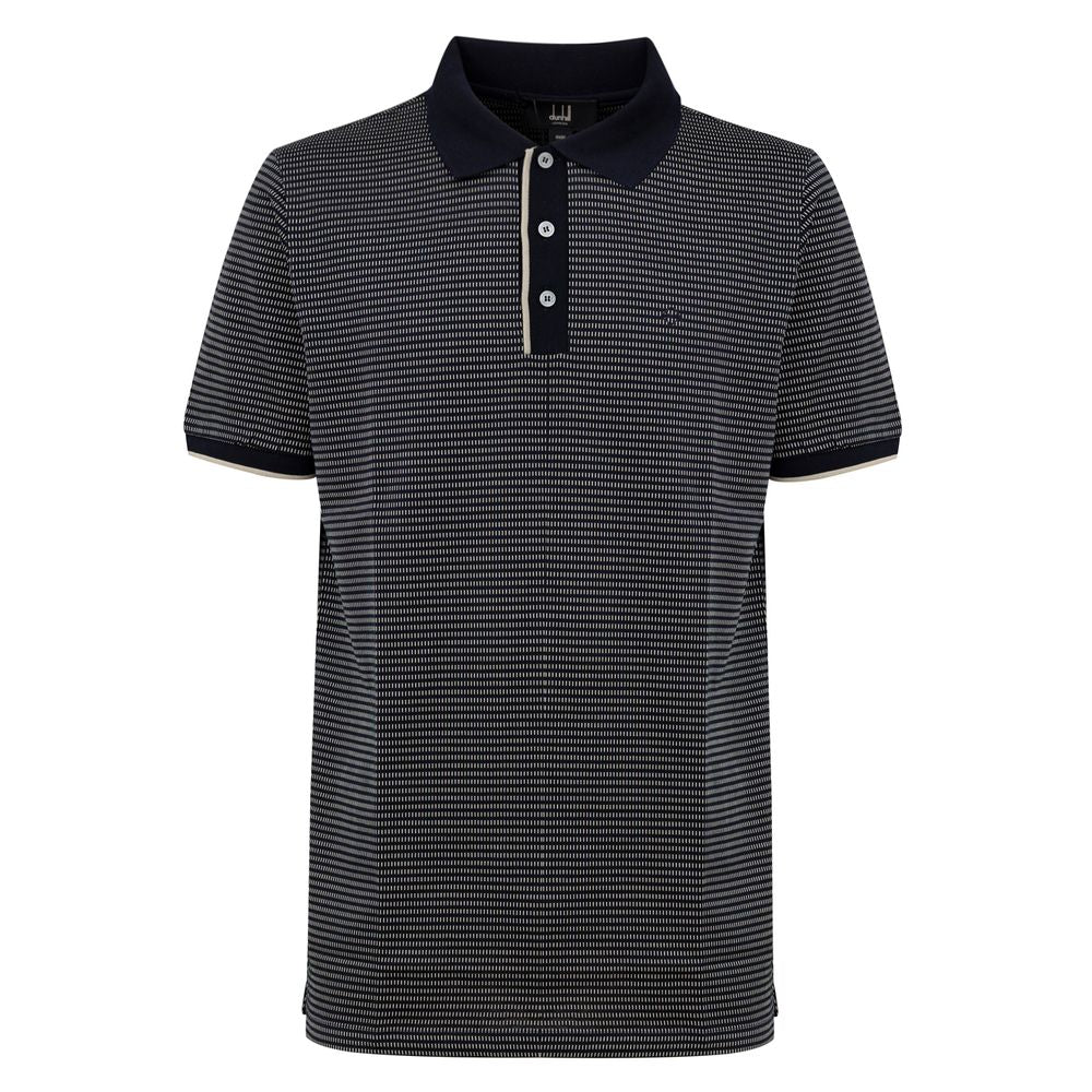 Dunhill Poloshirt aus blauer Baumwolle