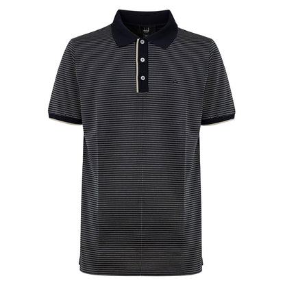 Dunhill Poloshirt aus blauer Baumwolle