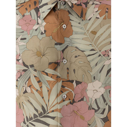 Tom Ford Hemd mit Mehrfarben-Lyocellmuster