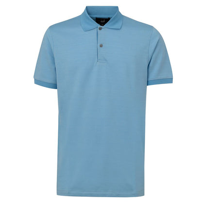 Dunhill Poloshirt aus blauer Baumwolle