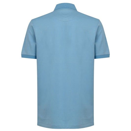 Dunhill Poloshirt aus blauer Baumwolle