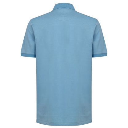 Dunhill Poloshirt aus blauer Baumwolle