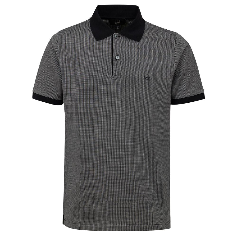 Dunhill Poloshirt aus schwarzer Baumwolle