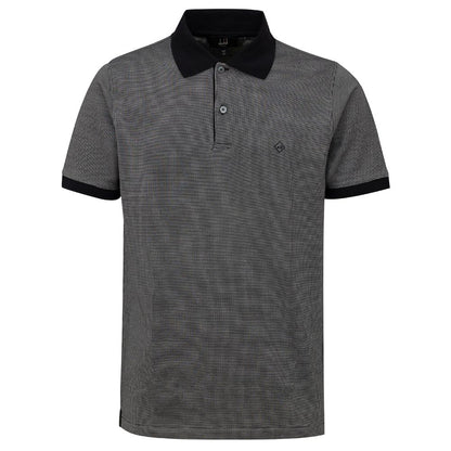 Dunhill Poloshirt aus schwarzer Baumwolle