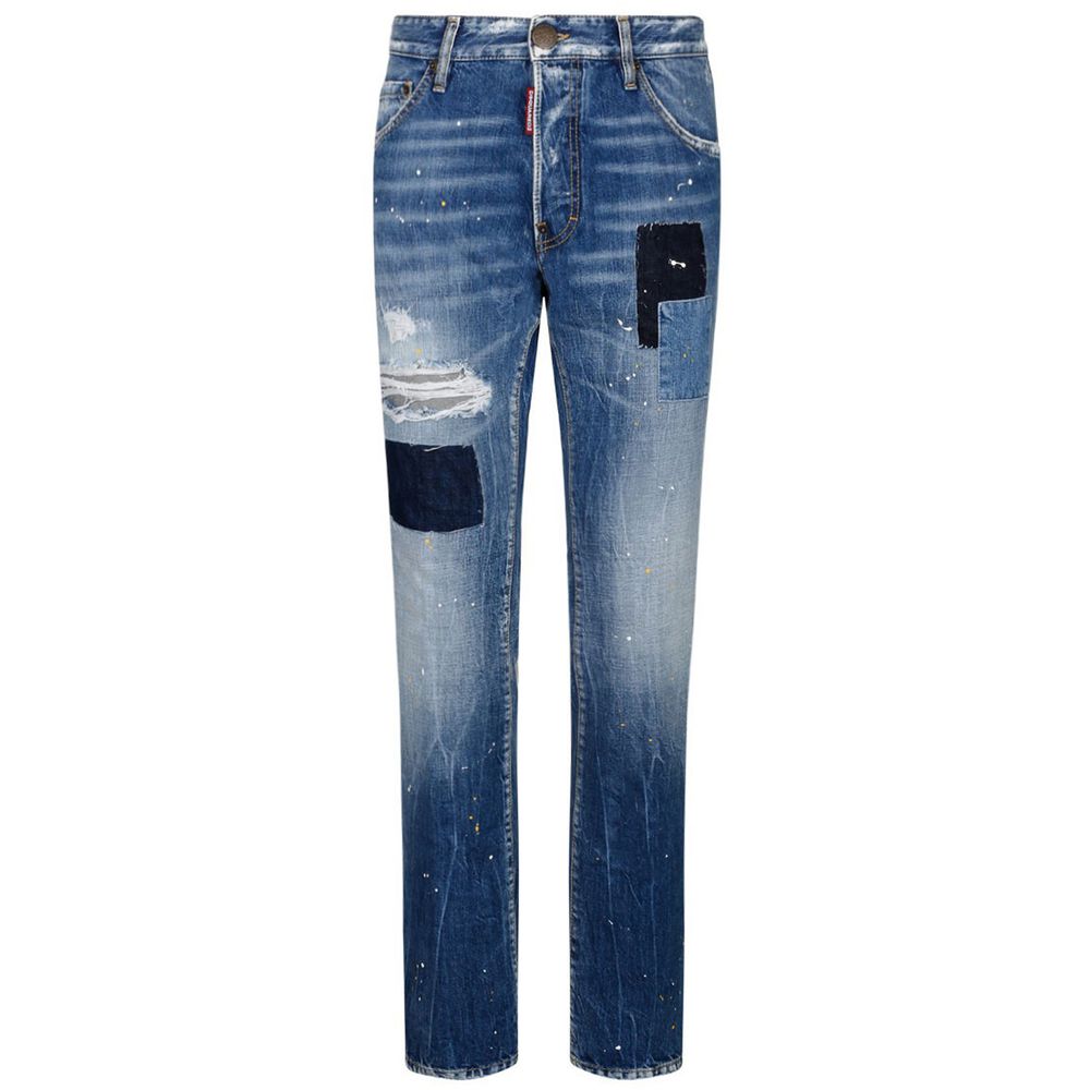 Dsquared² Herren Slim-Fit-Jeans aus blauer Baumwolle