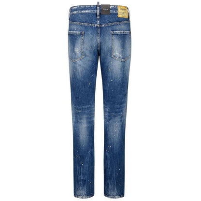Dsquared² Herren Slim-Fit-Jeans aus blauer Baumwolle