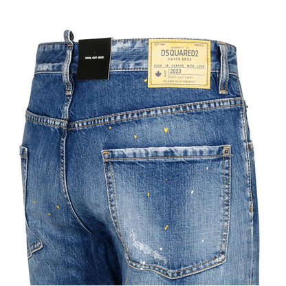 Dsquared² Herren Slim-Fit-Jeans aus blauer Baumwolle