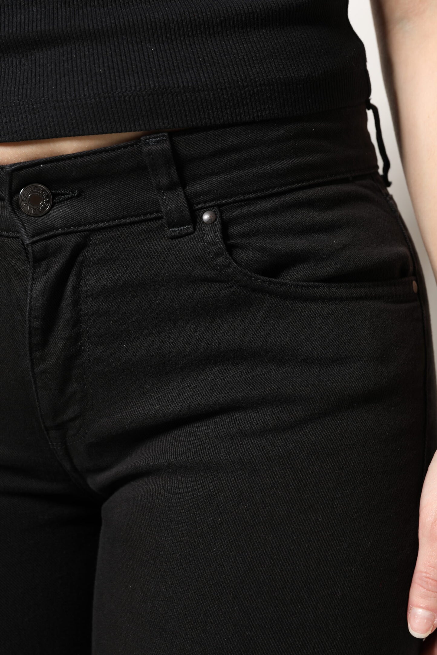 Dolce &amp; Gabbana – Schwarze Skinny-Jeans aus Baumwolle mit mittlerer Taille