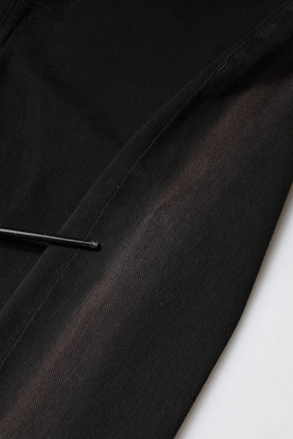 Dolce &amp; Gabbana – Schwarze Skinny-Jeans aus Baumwolle mit mittlerer Taille