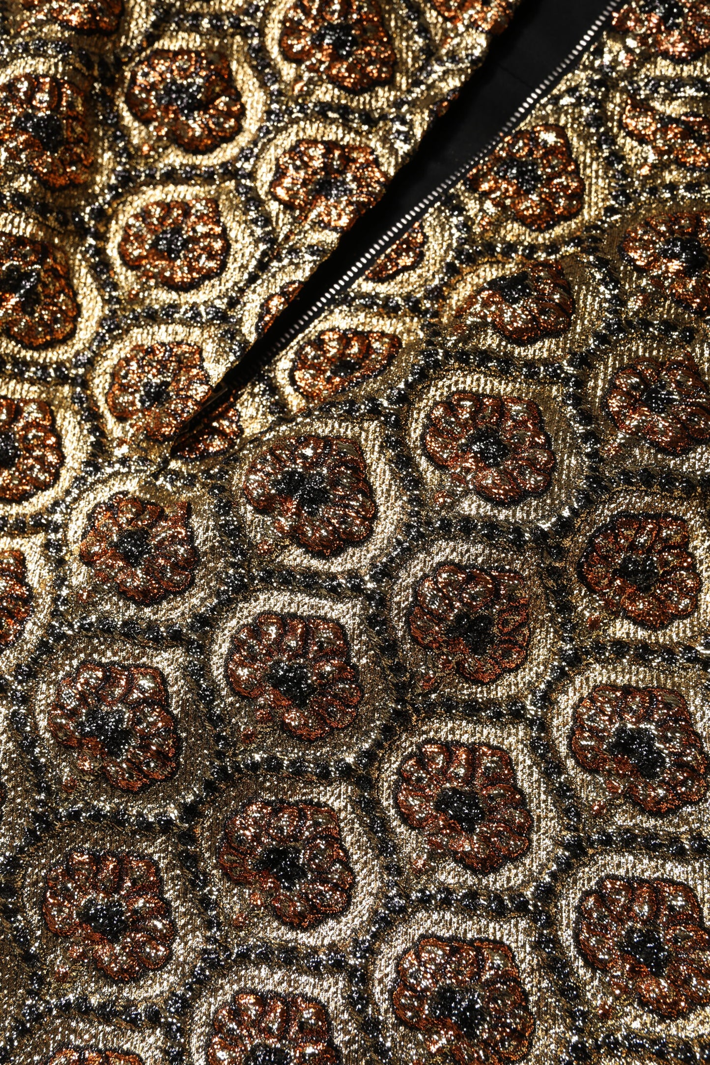 Dolce &amp; Gabbana – Brauner A-Linien-Minirock aus Polyesterbrokat