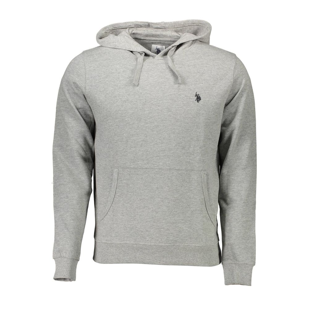US POLO ASSN. Graues Baumwoll-Herren-Sweatshirt