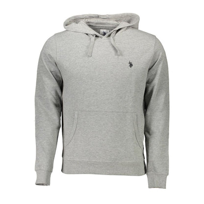 US POLO ASSN. Graues Baumwoll-Herren-Sweatshirt