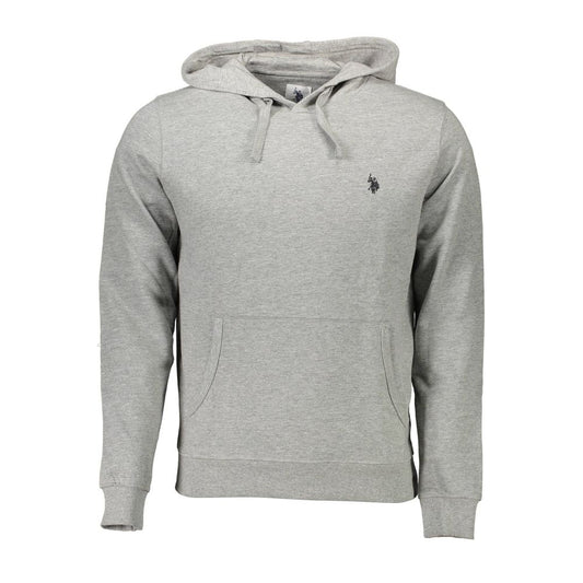 US POLO ASSN. Graues Baumwoll-Herren-Sweatshirt