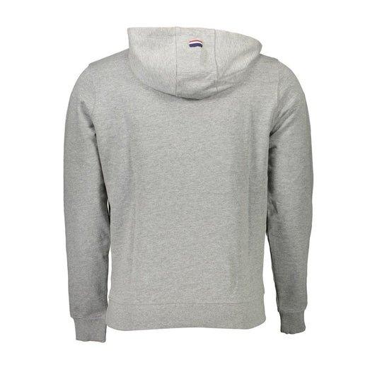 US POLO ASSN. Graues Baumwoll-Herren-Sweatshirt