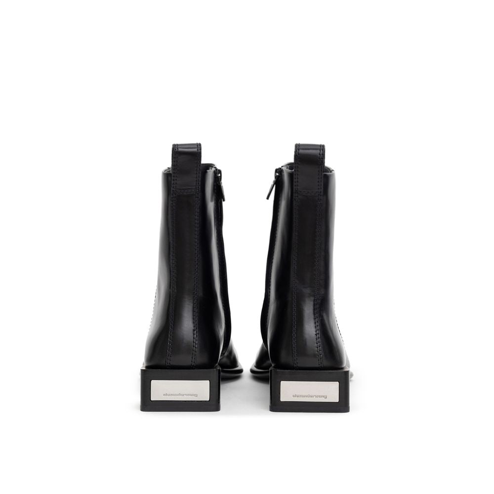 Alexander Wang Black Leather Ankle Boots
