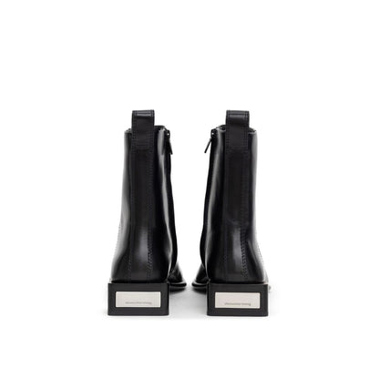 Alexander Wang Black Leather Ankle Boots