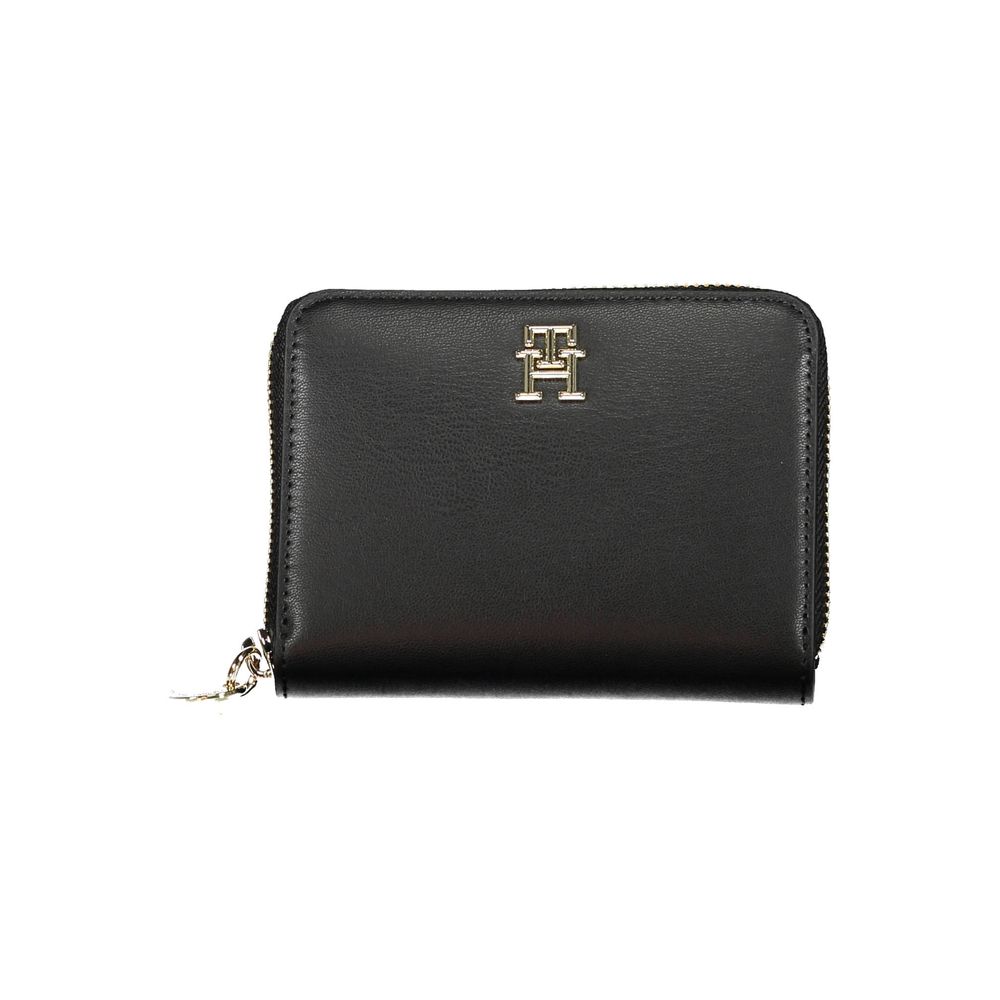 Tommy Hilfiger – Schwarze Polyethylen-Geldbörse für Damen