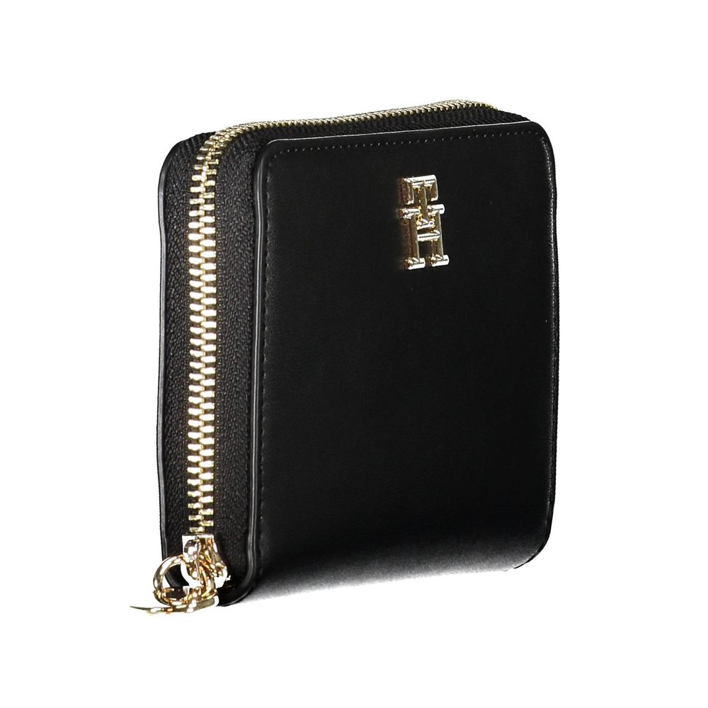 Tommy Hilfiger – Schwarze Polyethylen-Geldbörse für Damen