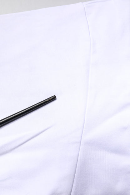 Dolce &amp; Gabbana – Weißes bedrucktes T-Shirt aus Baumwolle mit Rundhalsausschnitt