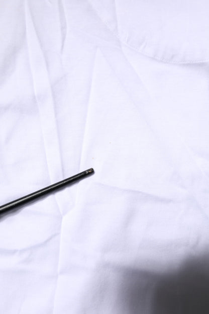 Dolce &amp; Gabbana – Ärmelloses Tank-T-Shirt aus weißer Baumwolle mit Aufdruck