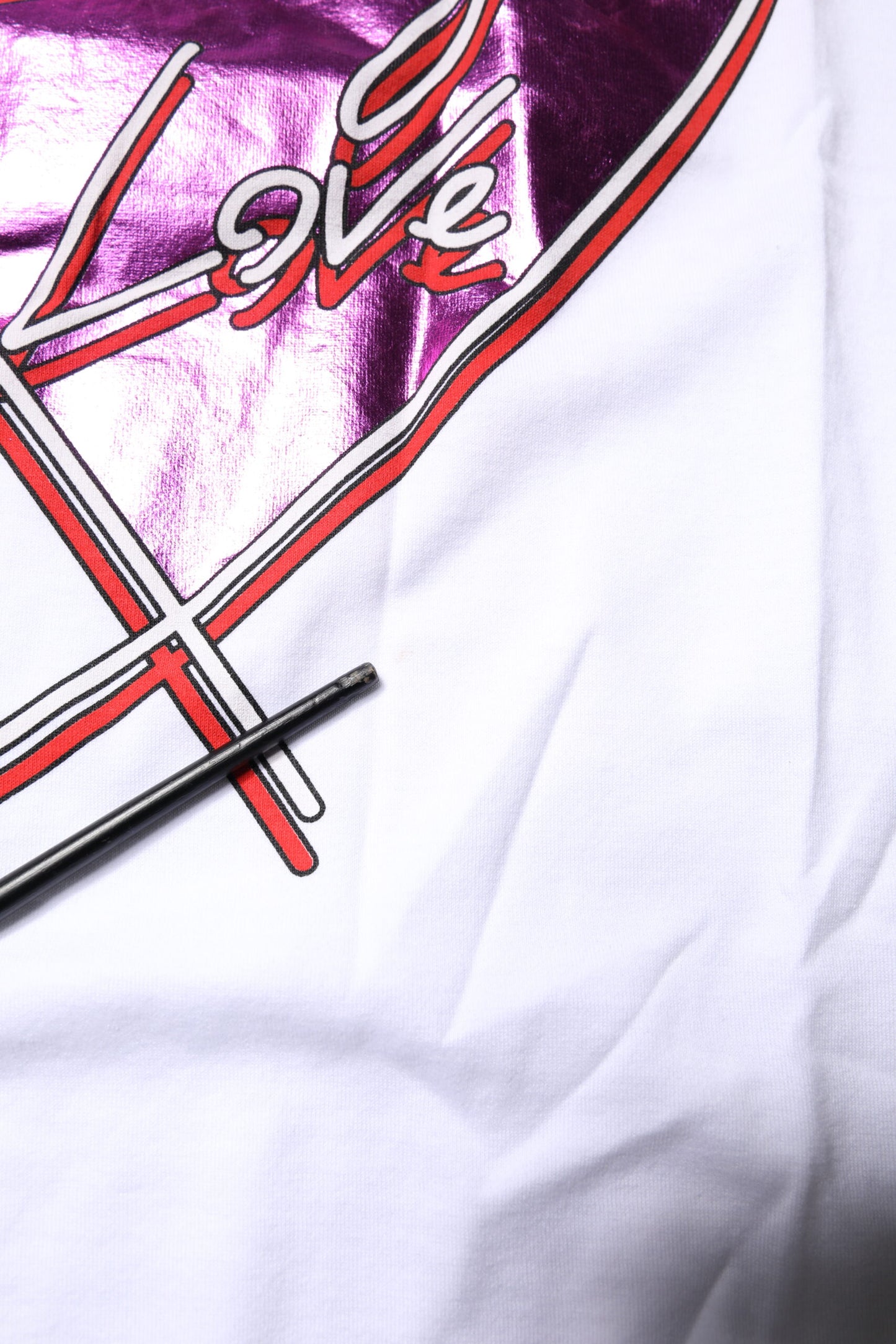 Dolce &amp; Gabbana – Weißes bedrucktes T-Shirt aus Baumwolle mit Rundhalsausschnitt