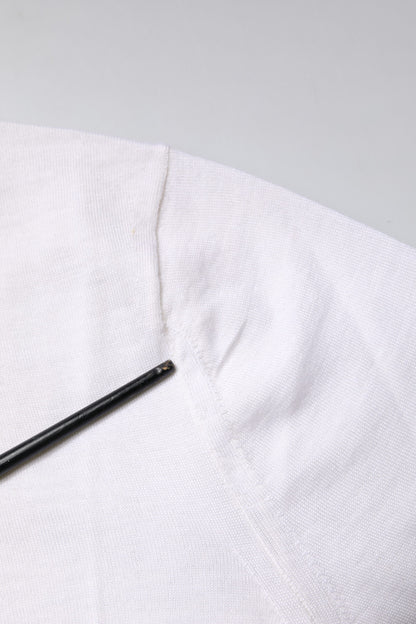 Dolce &amp; Gabbana – Kurzer Cardigan aus cremefarbenem Kaschmirstrick