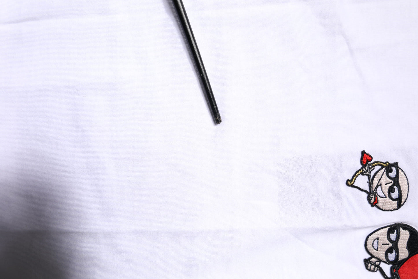 Dolce &amp; Gabbana Weißes #DGFAMILY Baumwoll-Stickerei-T-Shirt