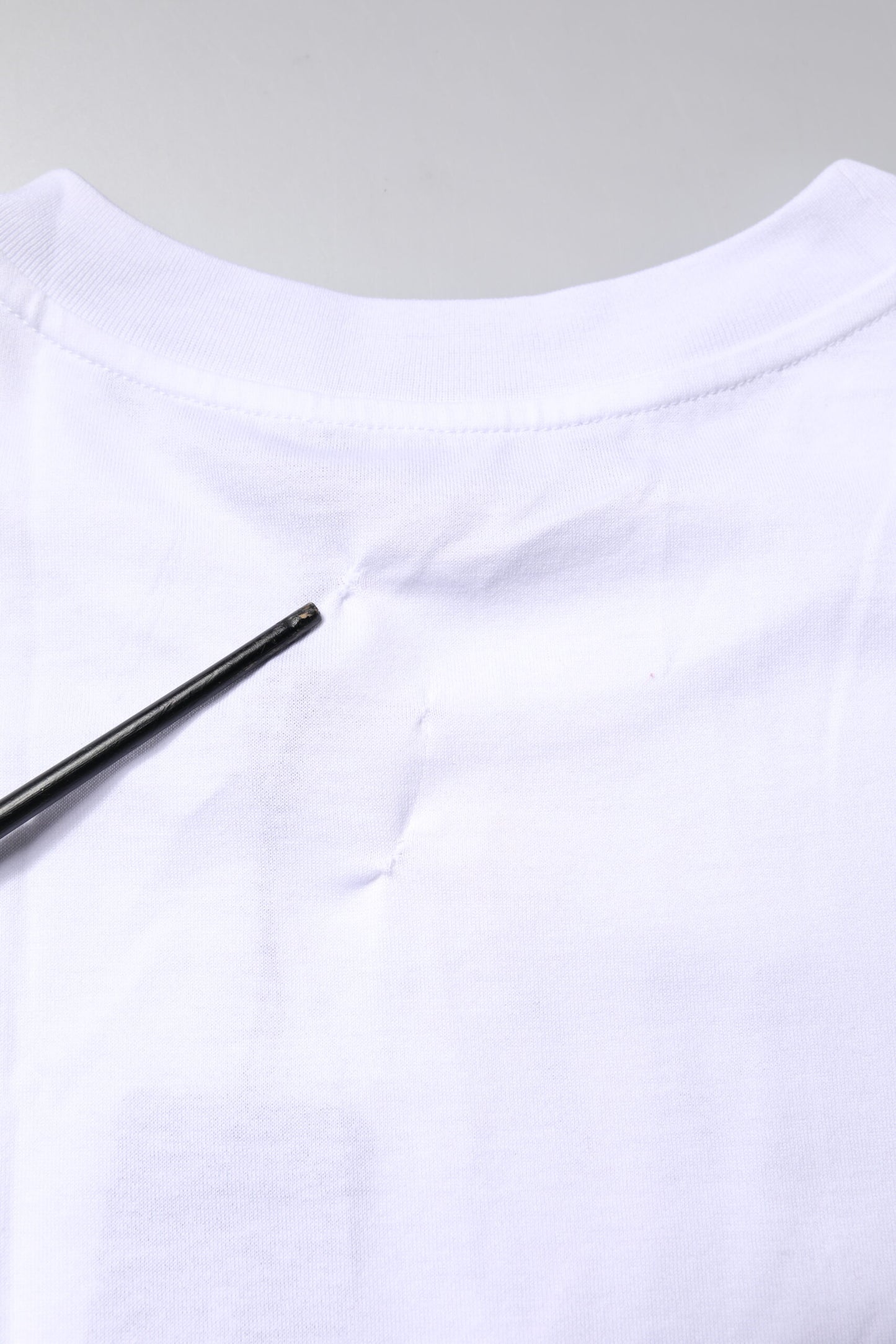 Dolce &amp; Gabbana – Weißes bedrucktes Baumwoll-T-Shirt mit Rundhalsausschnitt