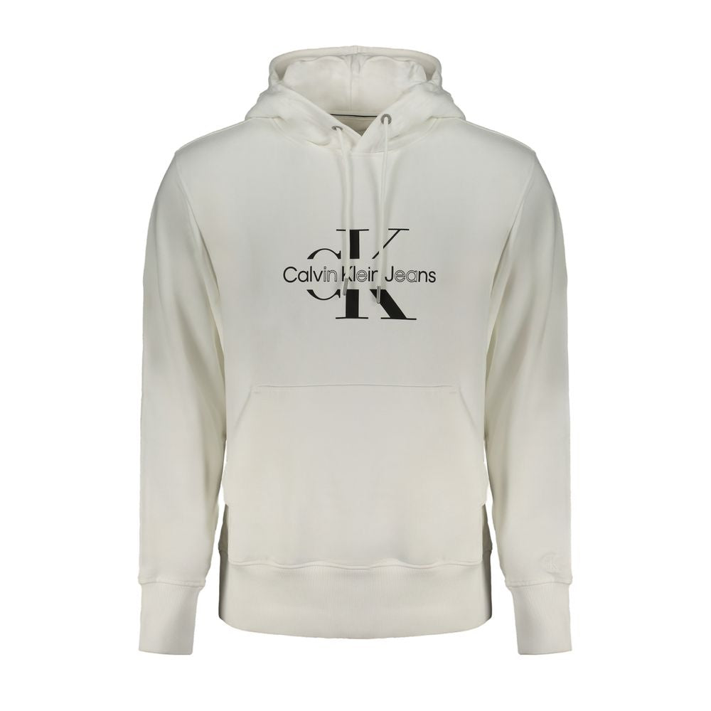 Calvin Klein Weißer Baumwollpullover für Herren