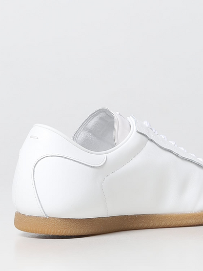 Maison Margiela Low Featherlight Sneakers aus Leder und Wildleder