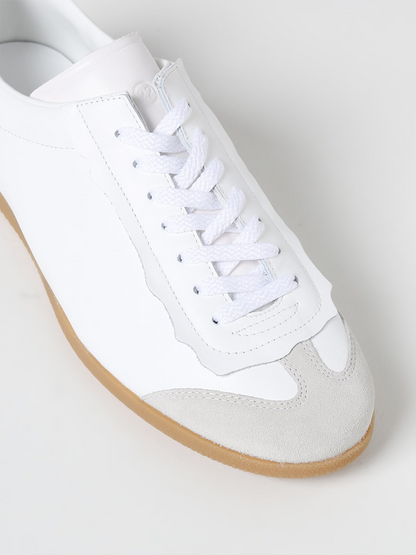 Maison Margiela Low Featherlight Sneakers aus Leder und Wildleder