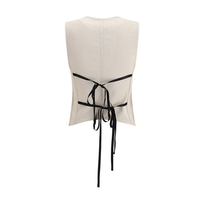 PINKO Cream Cotton Top