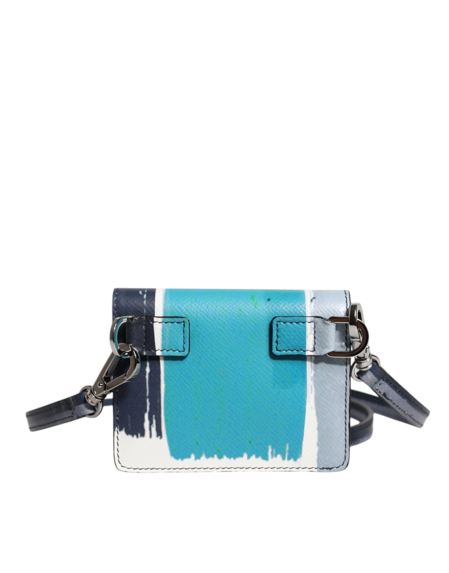 Dolce &amp; Gabbana Mehrfarbiges Kartenetui aus Leder mit DG-Logo