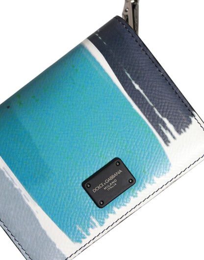 Dolce &amp; Gabbana Mehrfarbiges Kartenetui aus Leder mit DG-Logo