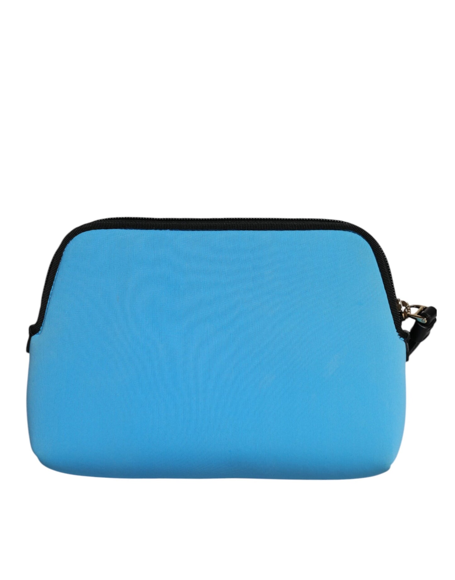 Dolce &amp; Gabbana Blaue DG-Logo-Print-Clutch-Reißverschluss-Borse-Beuteltasche